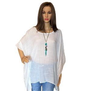 AGB White Top or Swim Coverup